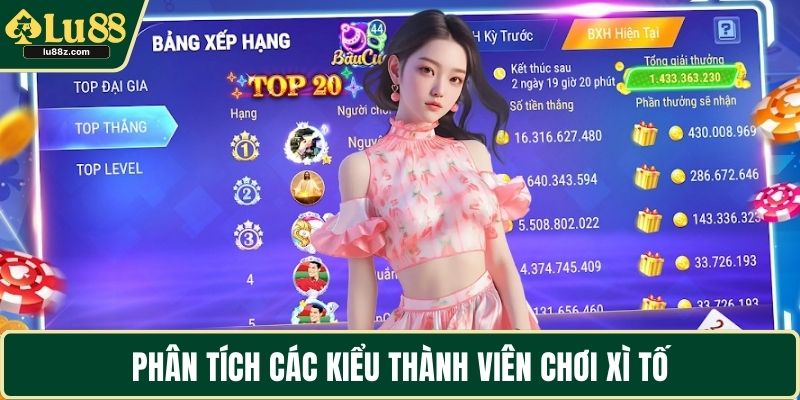 Phân tích các kiểu thành viên chơi xì tố
